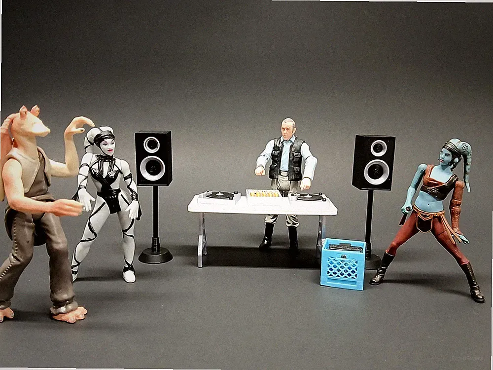 1:18 scale DJ EQUIPMENT ACCESSORIES #2 DIORAMA PROP STAR WARS GI JOE marvel