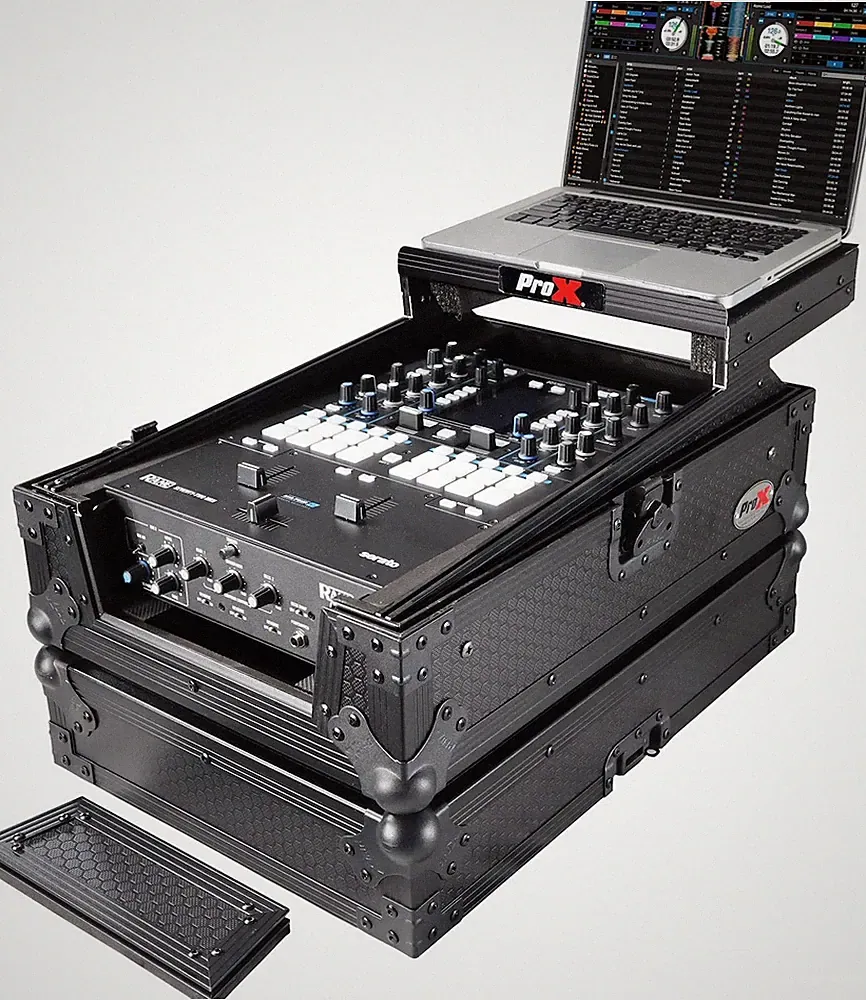 11" DJ Mixer Road Case W/Laptop Shelf for Rane Seventy-Two 72 and Rane Sevent...