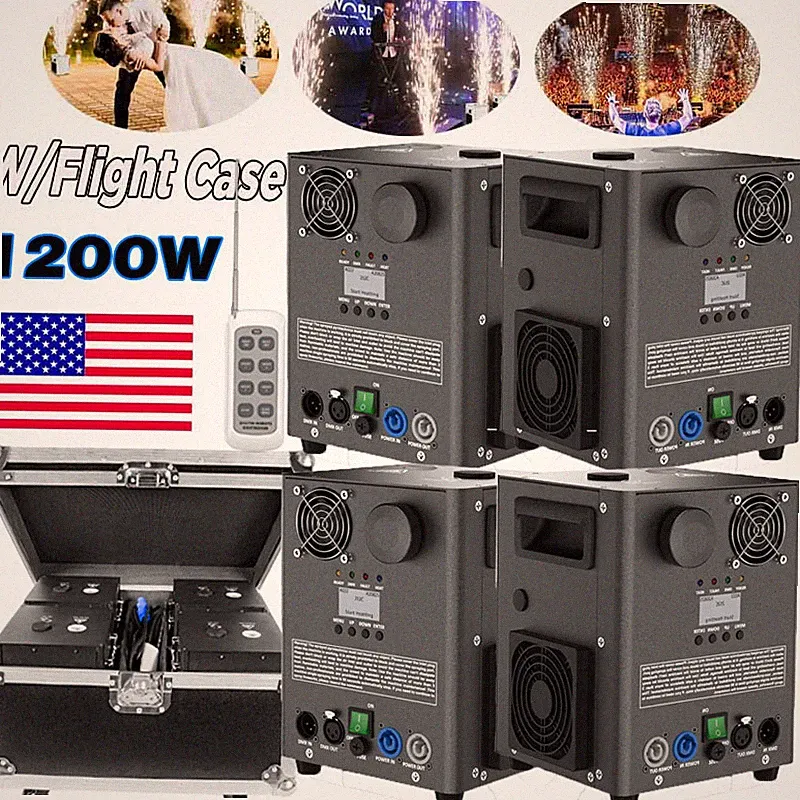 1200W Cold Spark Machine Stage Effect DMX Firework Machine DJ Event Club Wedding