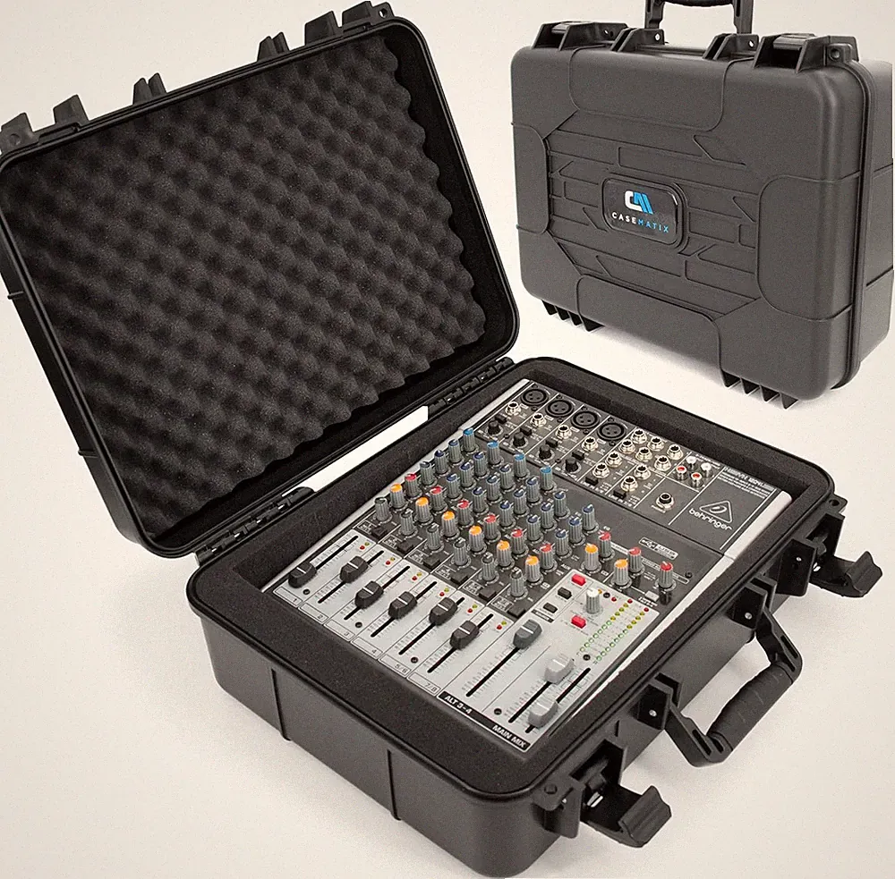 16" Hard Audio Mixer Case Compatible with Behringer Xenyx 1002SFX 1202SFX Q1002U