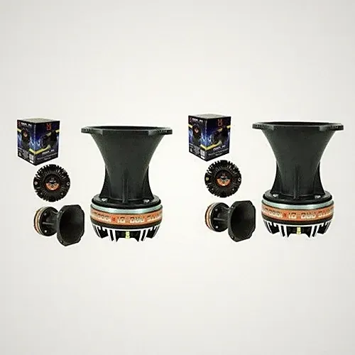 2 MR DJ PRO-D1 High Compression Titanium Driver Bullet Tweeter Aluminum Horn