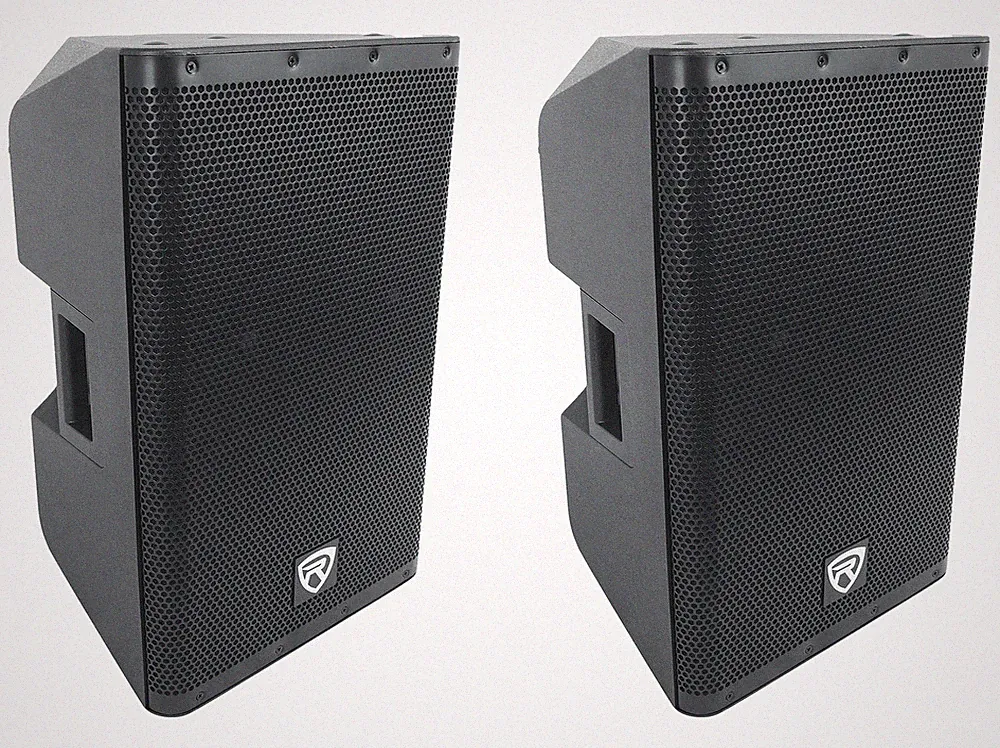 (2) Rockville DX12 12" Class D 2000w PRO Powered Active DJ PA Speakers 500w RMS!