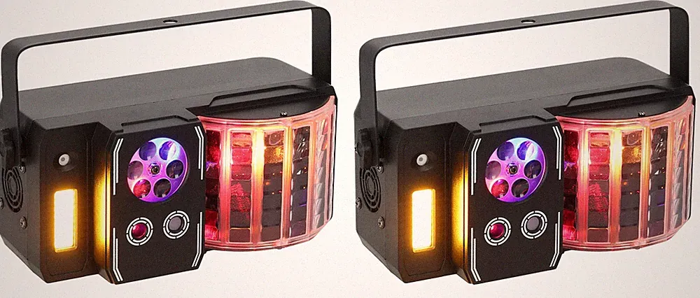 (2) Rockville INSTA PARTY 51 Derby/Laser/Strobe Dance Floor DJ Effect Lights