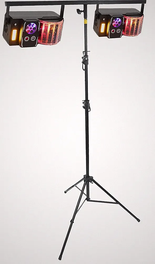 2 Rockville INSTA PARTY 51 Derby/Laser/Strobe Dance Floor DJ Effect Lights+Stand