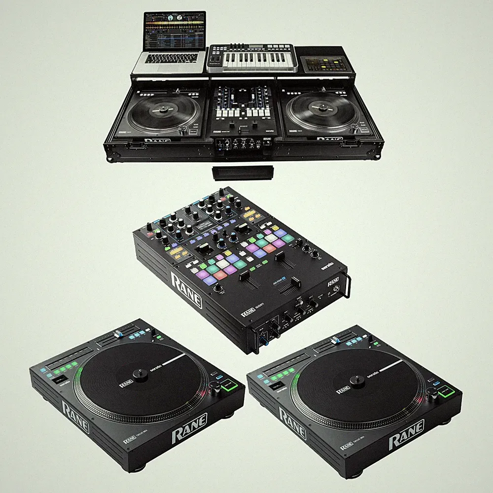 2 x RANE DJ TWELVE MKII + 1 x Rane SEVENTY + 1 x Odyssey Case for Rane Seventy