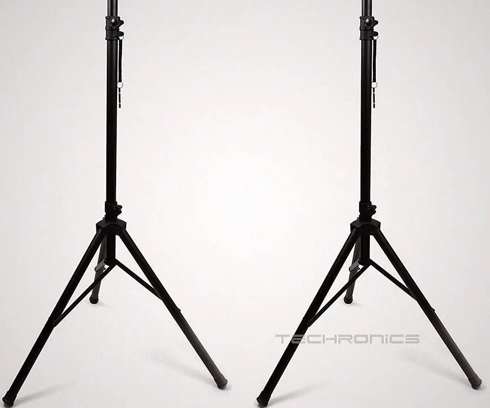2X ALPHASONIK UNIVERSAL HEAVY DUTY TRIPOD FOR DJ PA SPEAKER EQUIPMENT STANDS SET