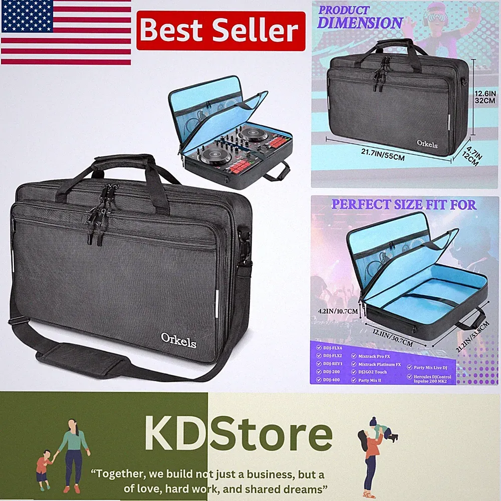3-Mode DJ Controller Carrying Case for Compatibility & Safety