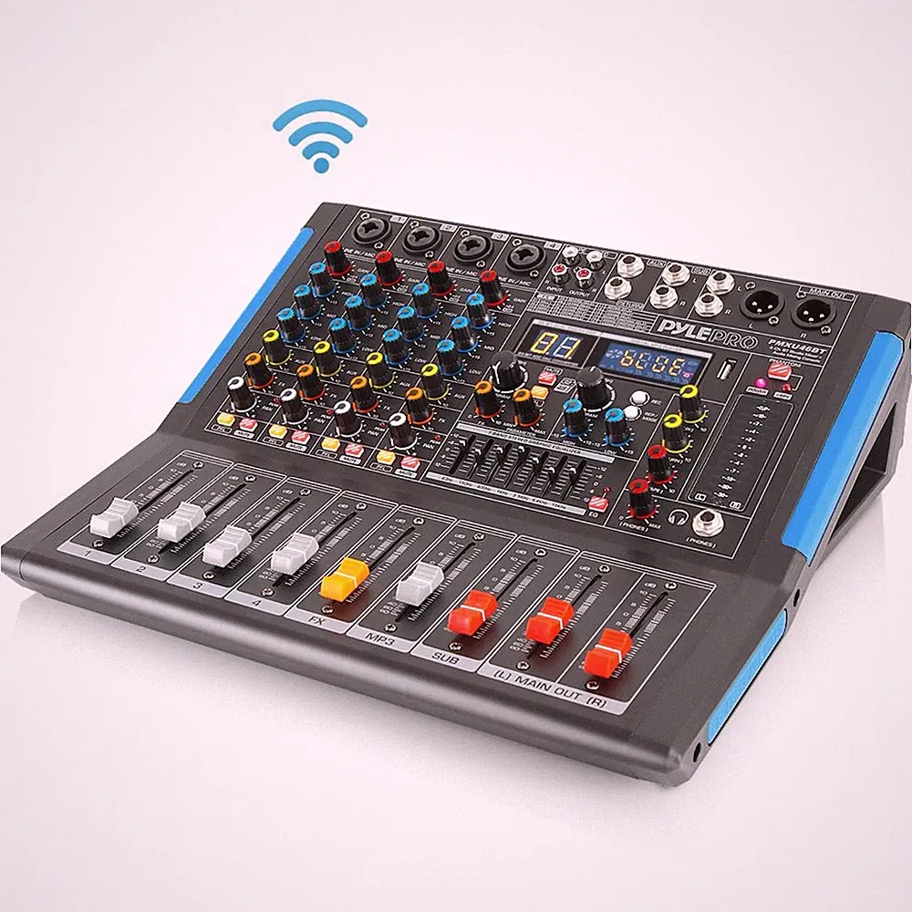4-Ch. Bluetooth Studio Mixer - DJ Controller Audio Mixing Console System