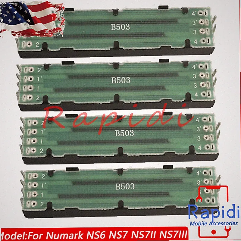 4* For Numark Channel Fader NS7 NS7II NS7III NV NV II 4TRAK DJ Mixer Controller