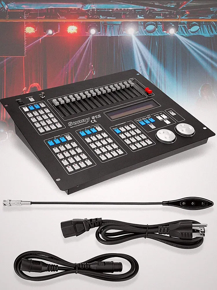 512 Channel DMX Controller for DJ Stage Moving Head Lighting Console Party Club