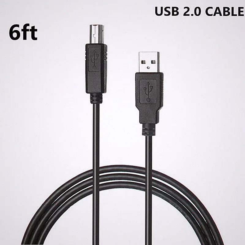 6ft USB 2.0 Data Cable For Numark DJ Controllers: Party Mix II, Party Mix Live