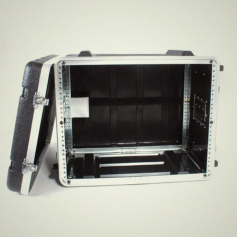 8U 19" Equipment Rack Mount Flight Storage Case Concert 8RU 16" depth PA DJ NEW