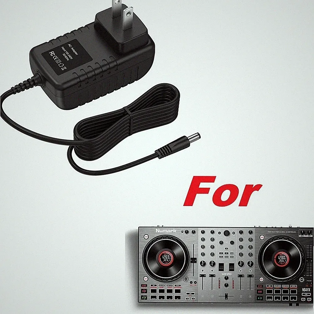 AC Adapter For Numark NS4FX Professional 4-Deck DJ Controller Power Supply Mains