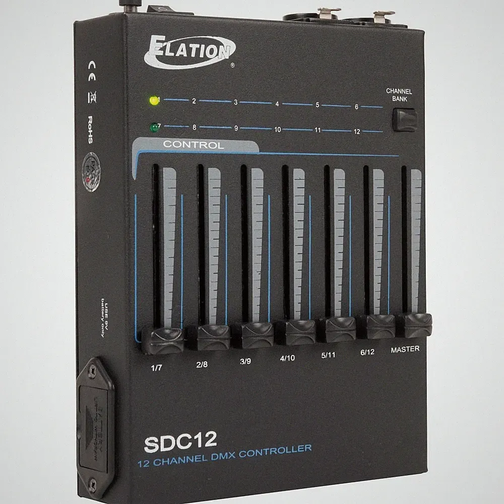 ADJ Products SDC12, 12 Channel Basic DMX Controller, Easily Fade and Dim Mult...