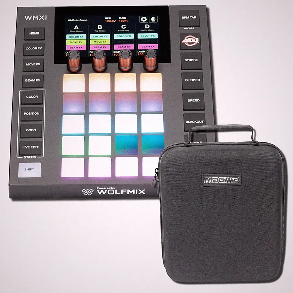 ADJ WMX1 Mk2 Standalone DMX Lighting Controller with Magma MGA48042 CTRL Case