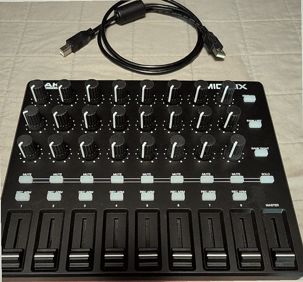 Akai Midimix USB MIDI Mixer/Controller - with DJTECH KNOBS UPGRADE!