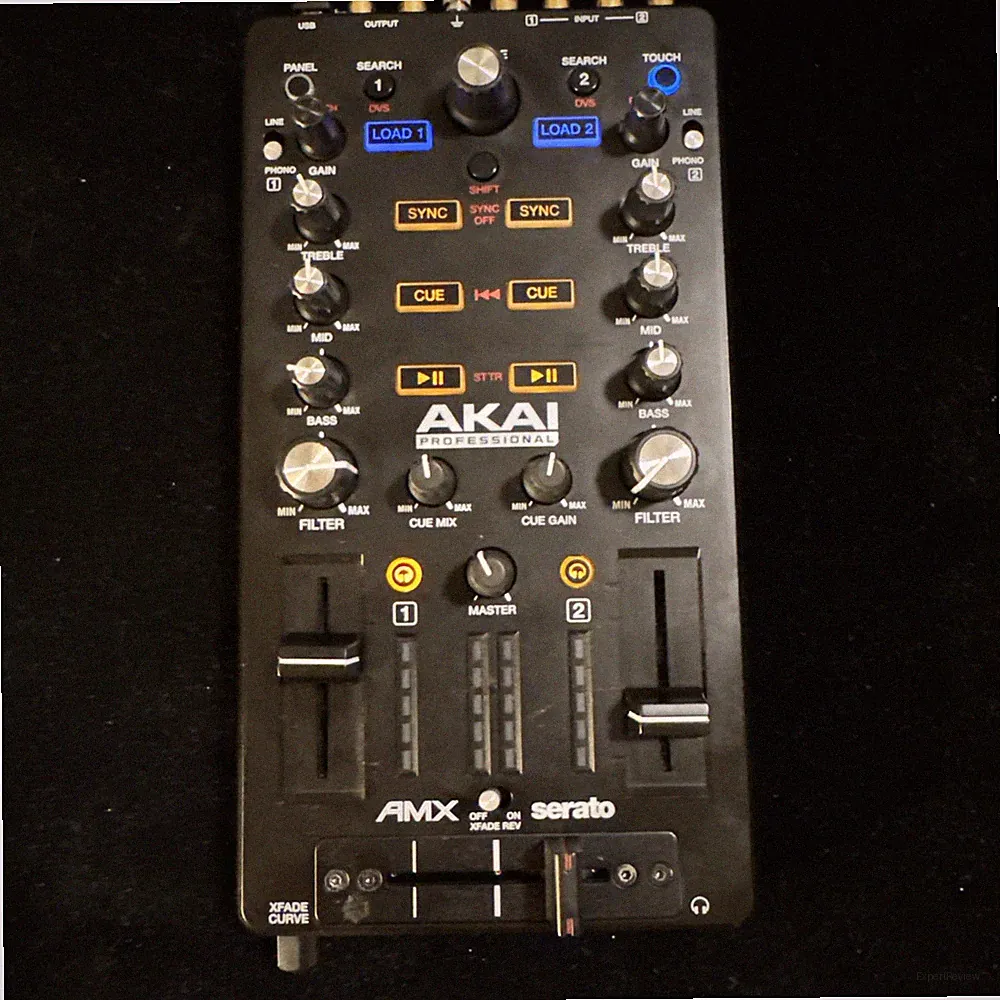 Akai Professional AMX 2-Channel DJ Mixer MIDI Controller Serato Innofader TESTED
