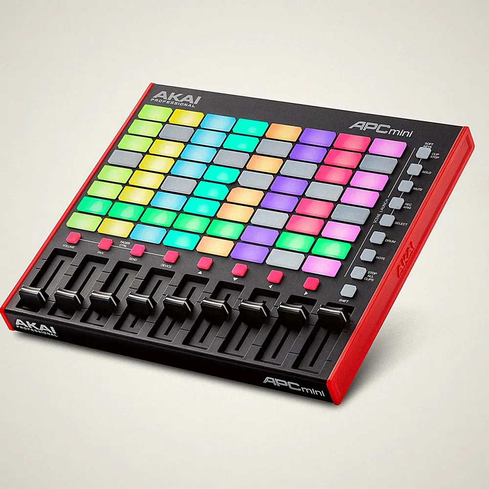Akai Professional APC Mini MK2 - USB MIDI Pad Controller for Clip Black