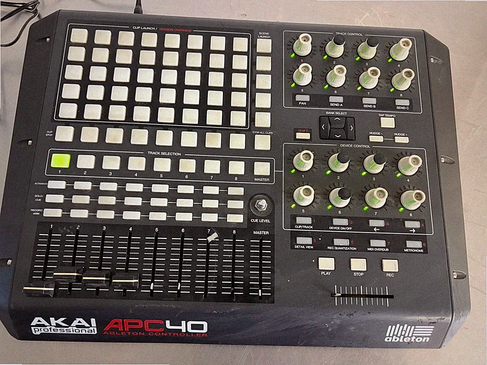 AKAI Professional APC40 Ableton Live MIDI Controller USB DJ Untested PartsRepair