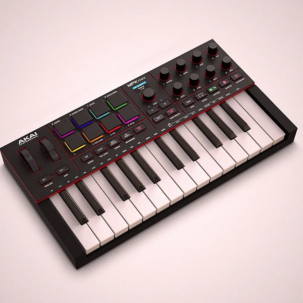 Akai Professional MPK Mini IV USB-C MIDI Keyboard Controller for Black