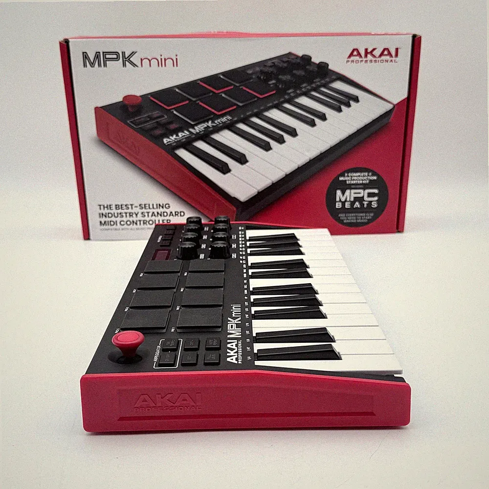 Akai Professional MPK Mini MIDI Keyboard Controller With Box and Power Cord