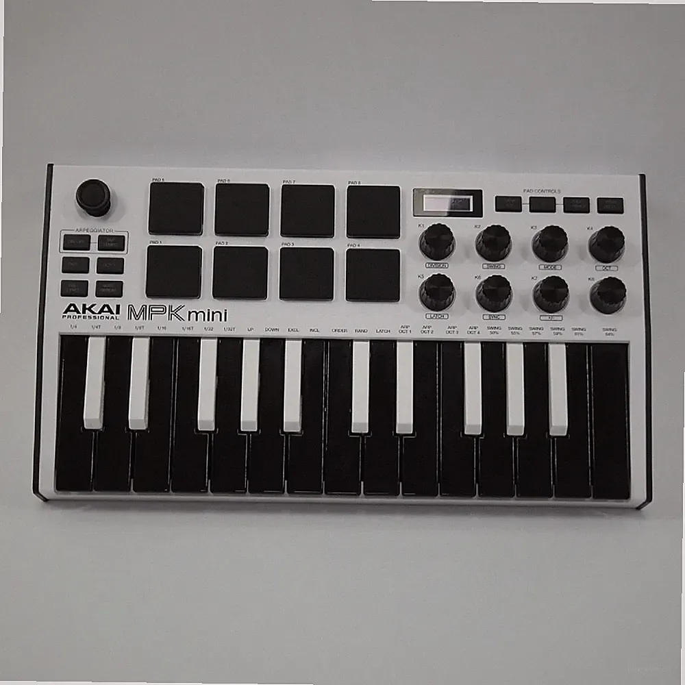 Akai Professional MPK Mini MIDI Keyboard Pad Controller White Special Edition
