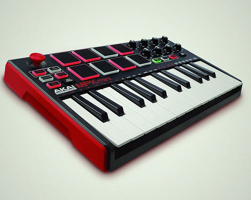 Akai Professional Mpk Mini Mkii 25 Key USB Midi Keyboard Controller With 8