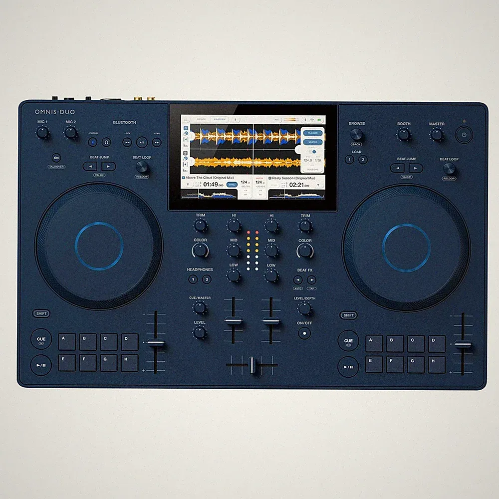 Alpha Theta OMNIS-DUO Portable Battery Powered Bluetooth DJ Controller
