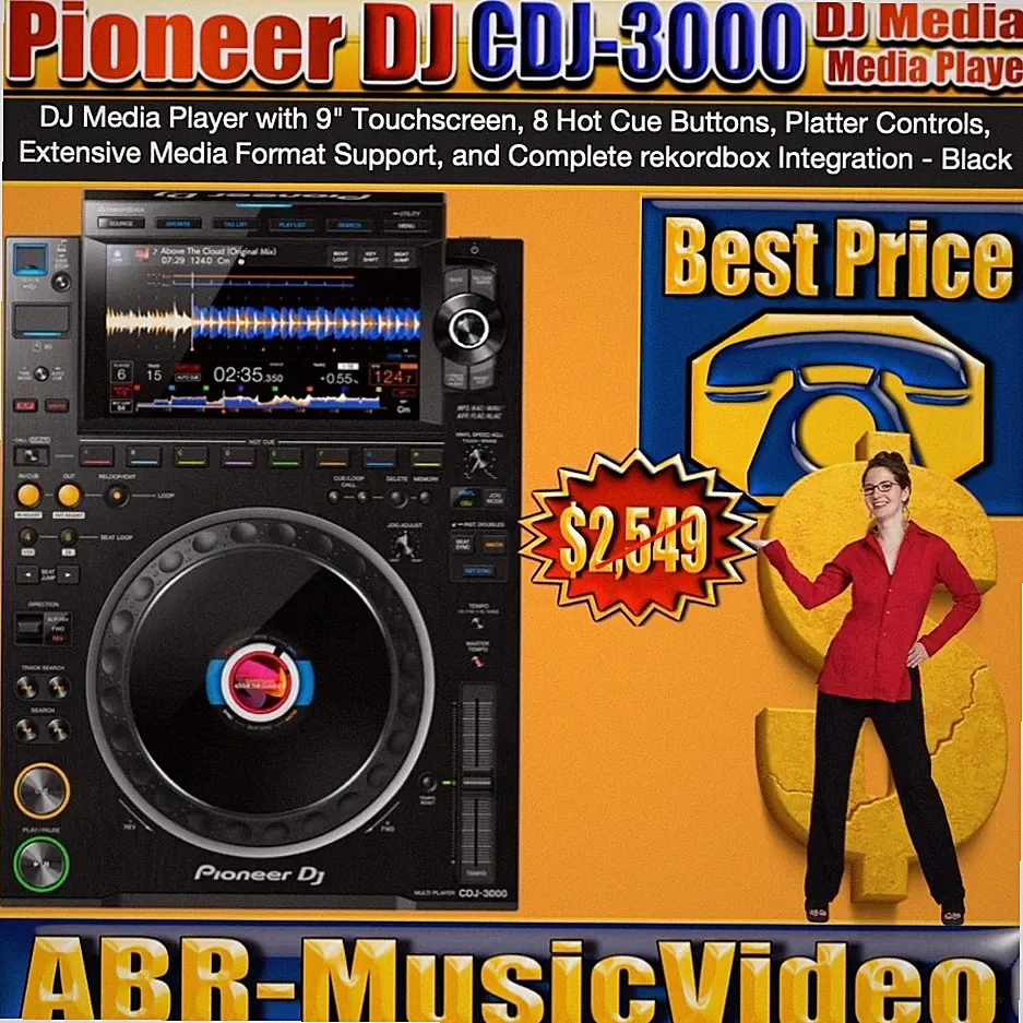 AlphaTheta CDJ-3000 Professional DJ Media Player/ Pioneer DJ