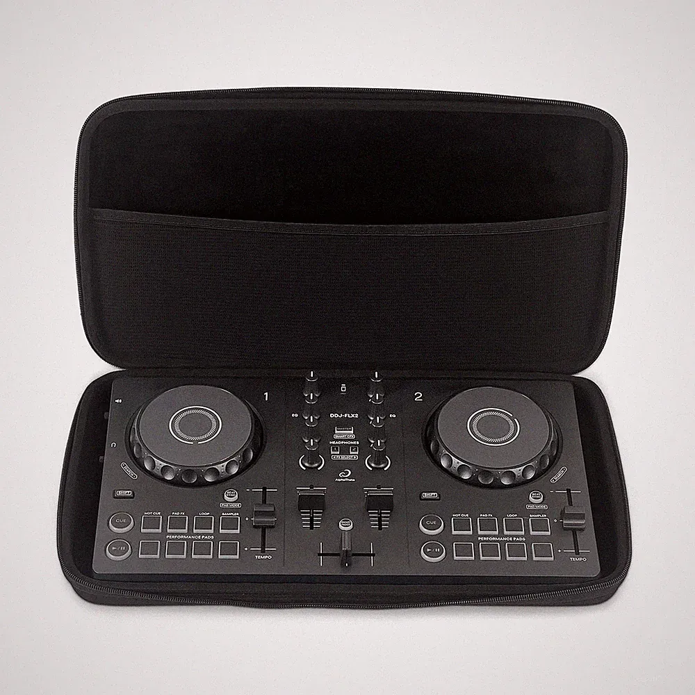 AlphaTheta DDJ-FLX2 Case - Custom-Fitted Compact PULSE Hard Case for Travel