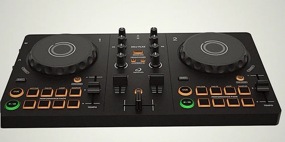 AlphaTheta DDJ-FLX2 Compact 2-Channel DJ Controller -OPEN BOX- Never Used