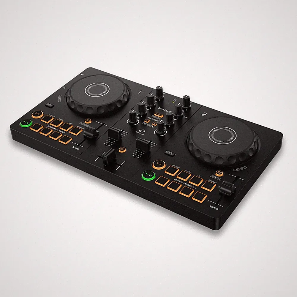 AlphaTheta DDJ-FLX2 Compact 2-Channel DJ Controller Smart Fader USB-C Black