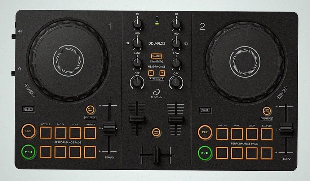 AlphaTheta DDJ-FLX2 DJ Controller Compact 2-Channel DJ Controller Open Box