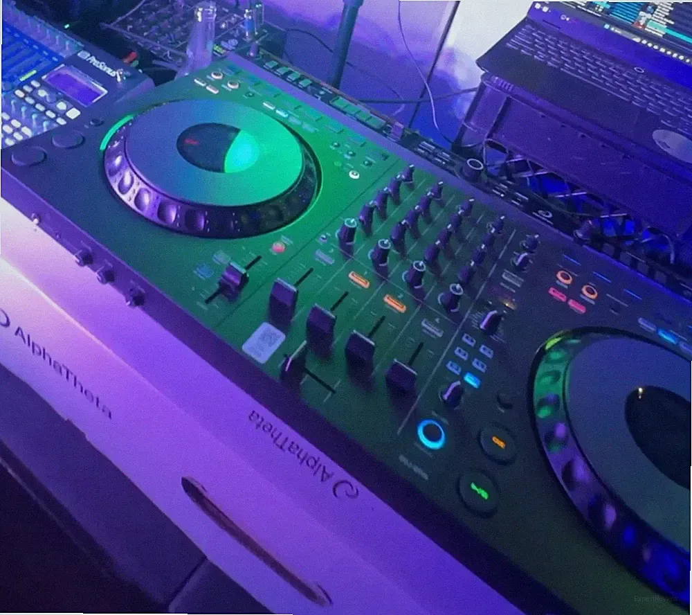 AlphaTheta DDJ-GRV6 2-Deck 4-Channel DJ Controller, Built-In Mixer, USB-C
