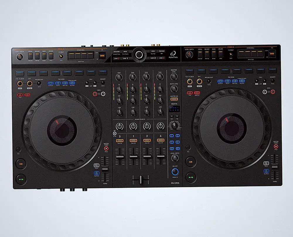 AlphaTheta DDJ-GRV6 4-Channel DJ Controller for Rekordbox or Serato DJ Pro