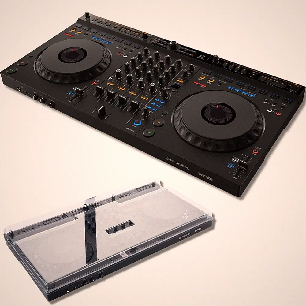 AlphaTheta DDJ-GRV6 4-Channel DJ Controller with Decksaver DDJ-GRV6 Case