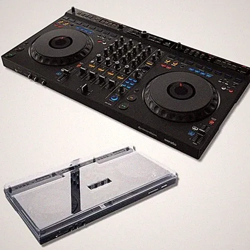 AlphaTheta DDJ-GRV6 4-Channel DJ Controller with Decksaver Protective Cover
