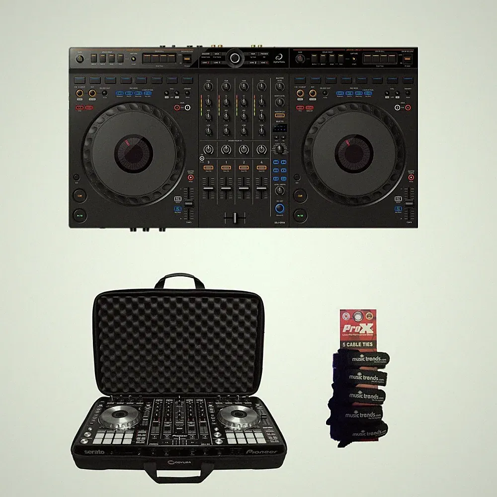 AlphaTheta DDJ-GRV6 4-channel performance DJ controller w/ Bag & Ties