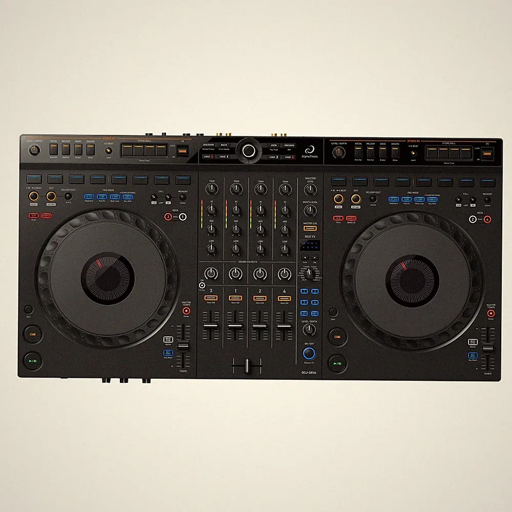 AlphaTheta DDJ-GRV6 4-Channel Stem Rekordbox Serato DJ Controller