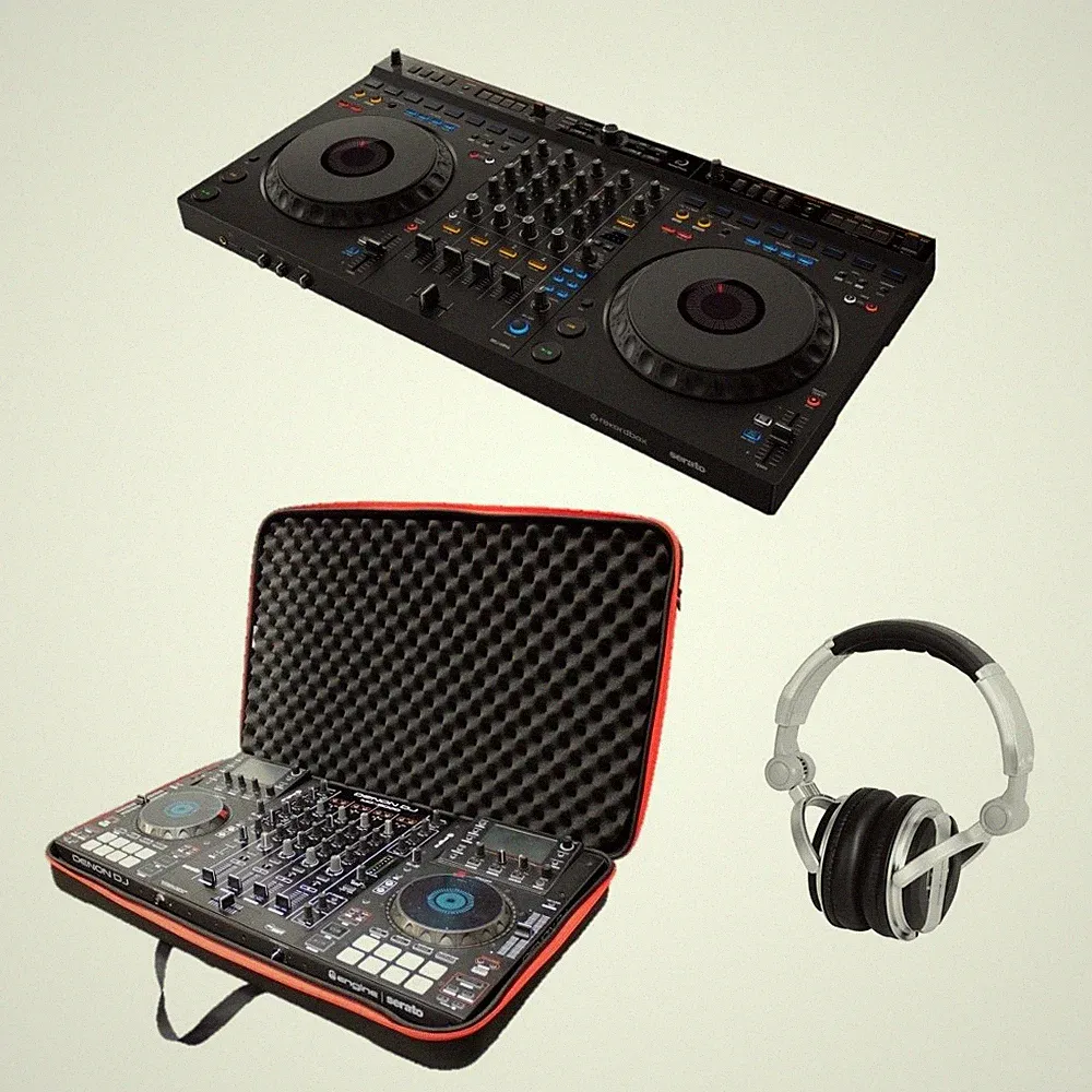 AlphaTheta DDJ-GRV6 DJ controller with EVA Carry Bag + Headphones