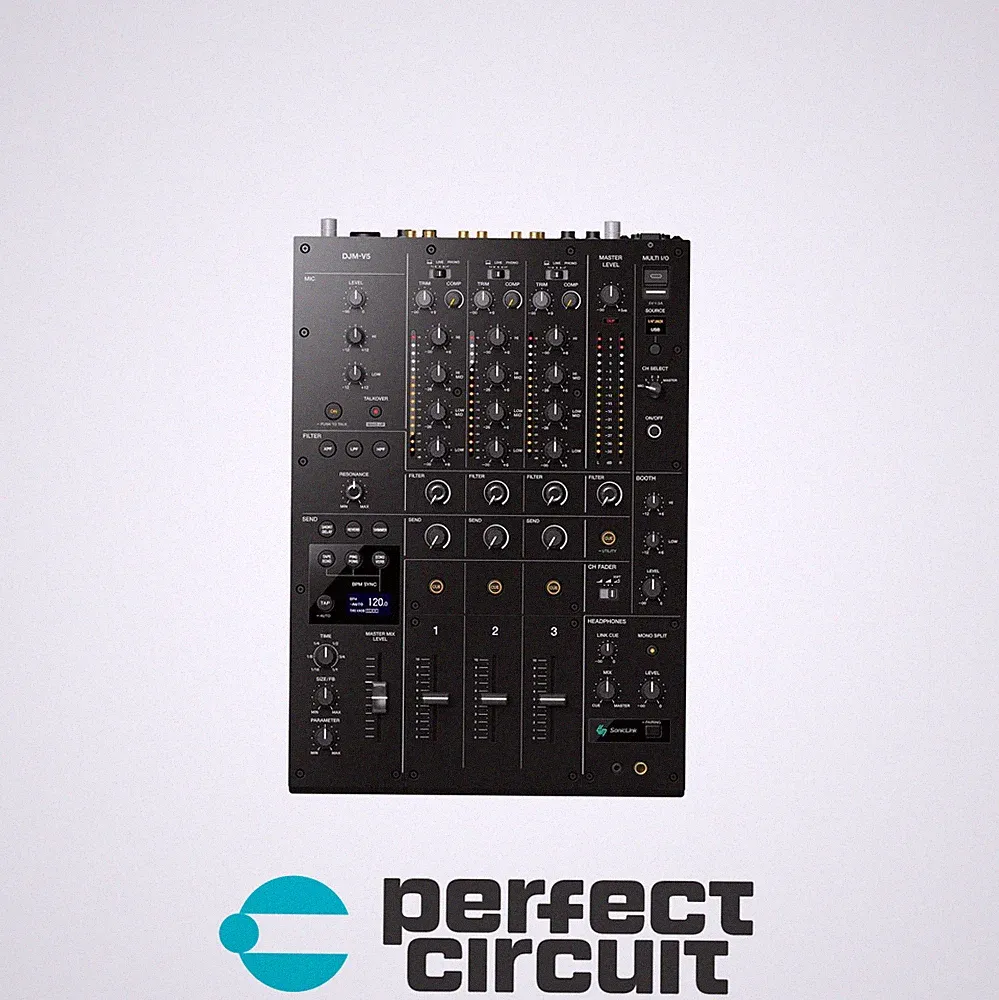 AlphaTheta DJM-V5 3-Channel Desktop DJ Mixer DJ MIXER - NEW - PERFECT CIRCUIT