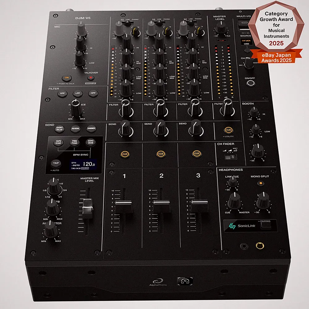 AlphaTheta DJM-V5 4-Channel Professional DJ Mixer High Resolution V5 Pioneer