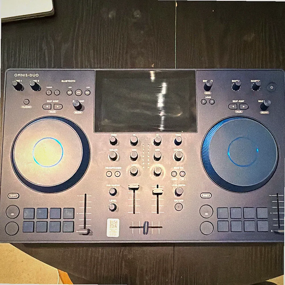 AlphaTheta OMNIS-DUO 2-Deck/2-Ch DJ Controller Bluetooth Blue USB-C XLR