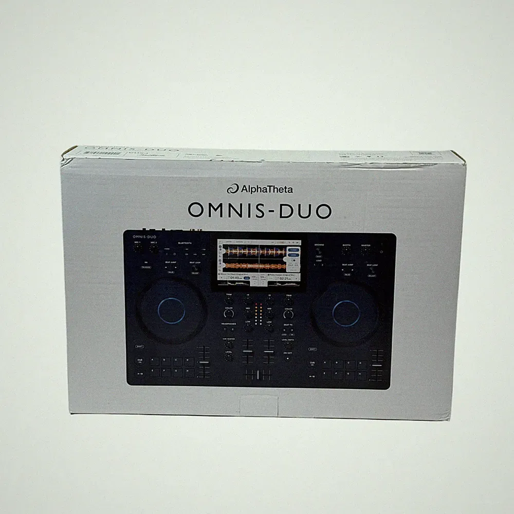 AlphaTheta OMNIS DUO All-In-One Battery Powered Portable Bluetooth DJ Controller