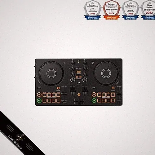 AlphaTheta/Pioneer DJ DDJ-FLX2 Beginner-Friendly DJ Controller – Portable USB