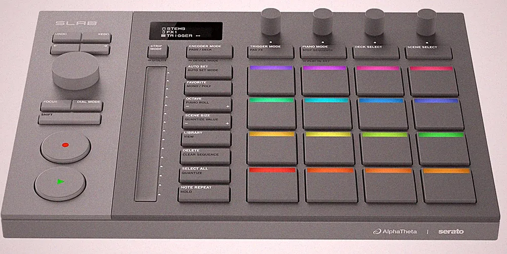 AlphaTheta SLAB MIDI Pad Controller for Serato Studio Music Production
