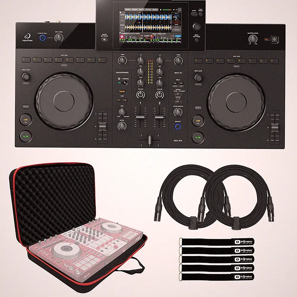 AlphaTheta XDJ-AN 2-Channel All-in-One Touchscreen Style DJ Controller w Bag
