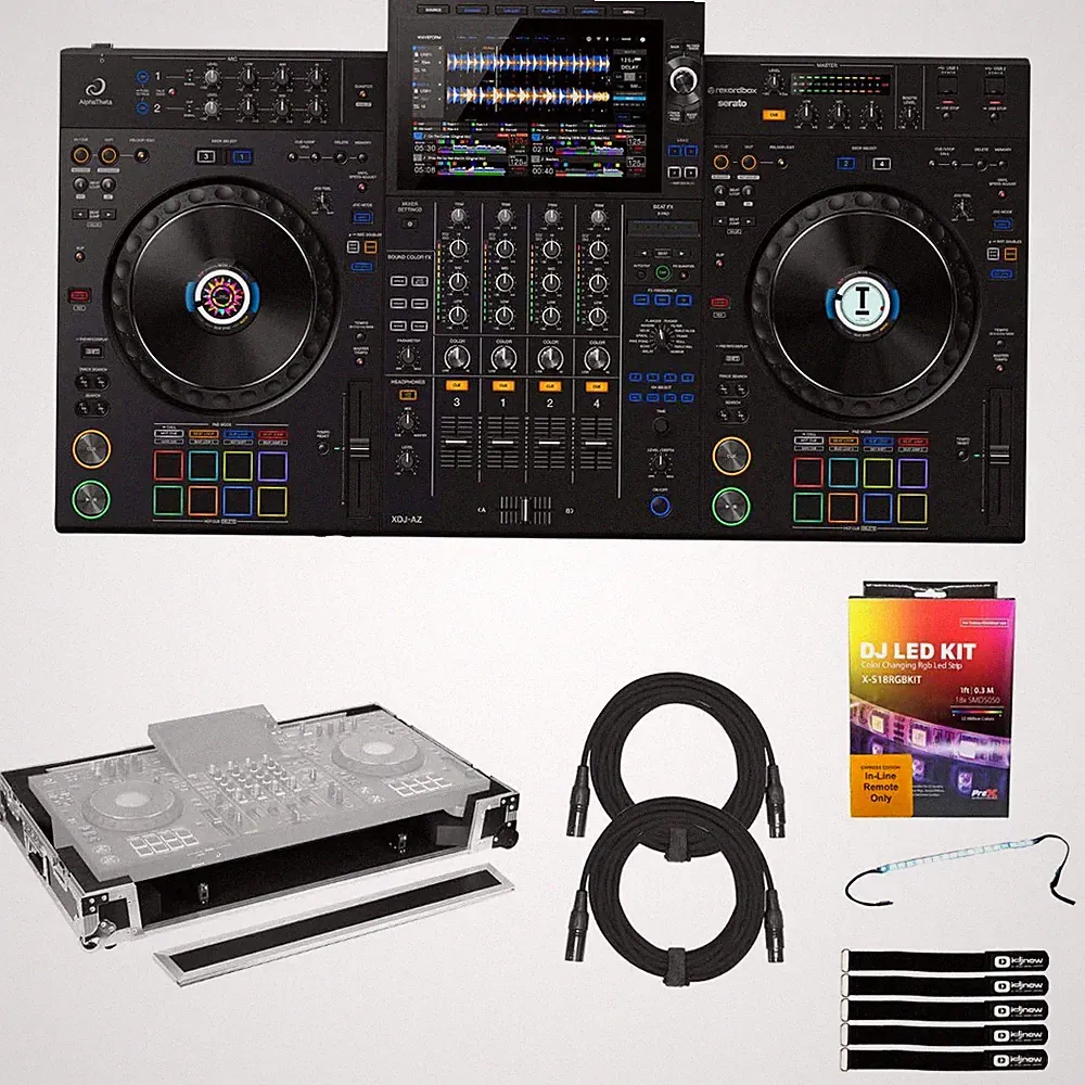 AlphaTheta XDJ-AZ All-in-One DJ Controller System w Show Case Package