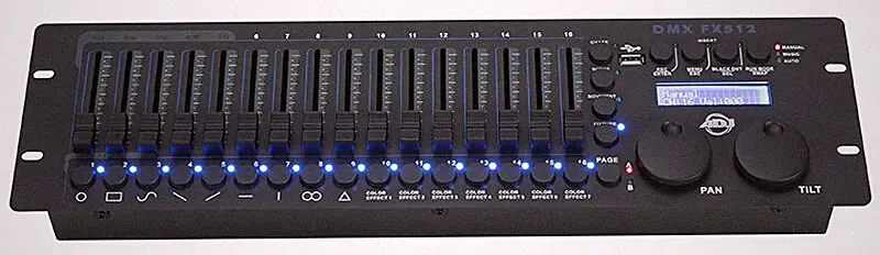 American DJ ADJ DMX FX512 19" 512 channels DMX Lighting Controller Console