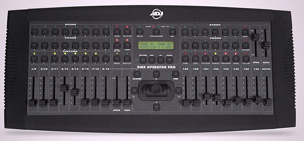 American DJ ADJ DMXOPERATOR PRO 136-Channel Pro Hybrid DMX Lighting Controller